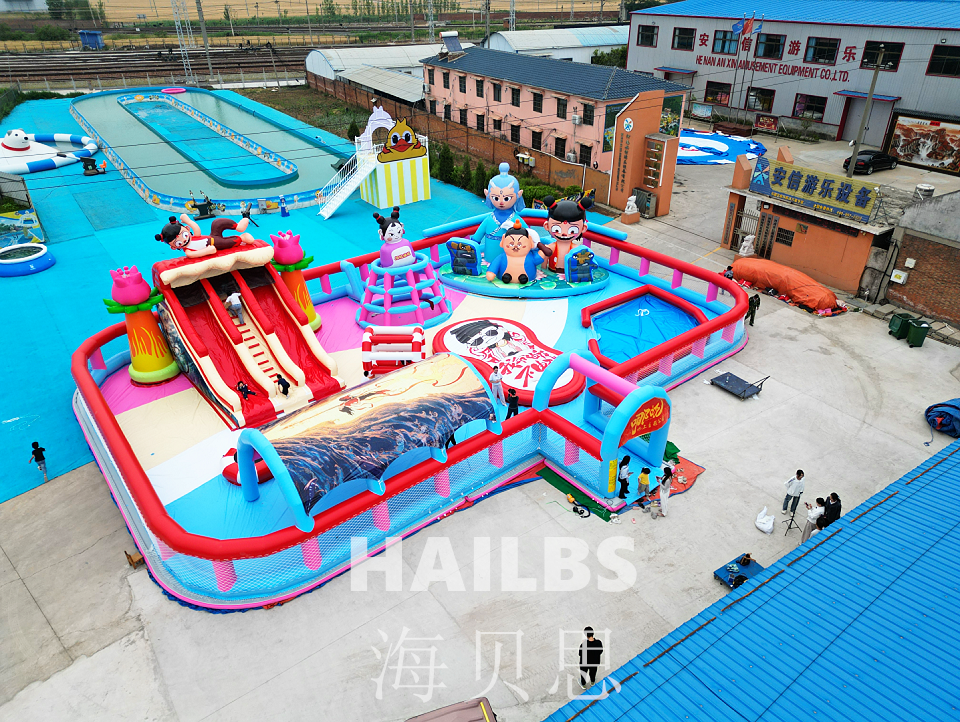 哪吒主题水上漂浮乐园