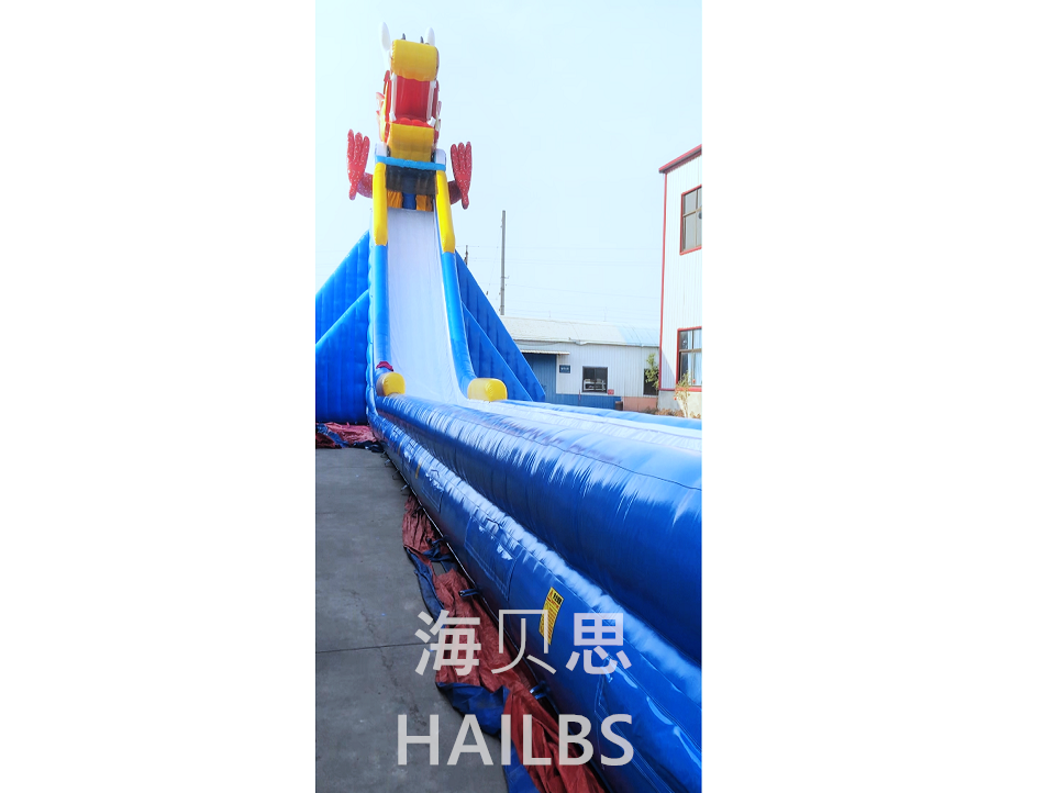 水上乐园充气龙头滑梯