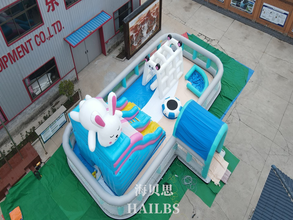 萌兔水上漂浮乐园
