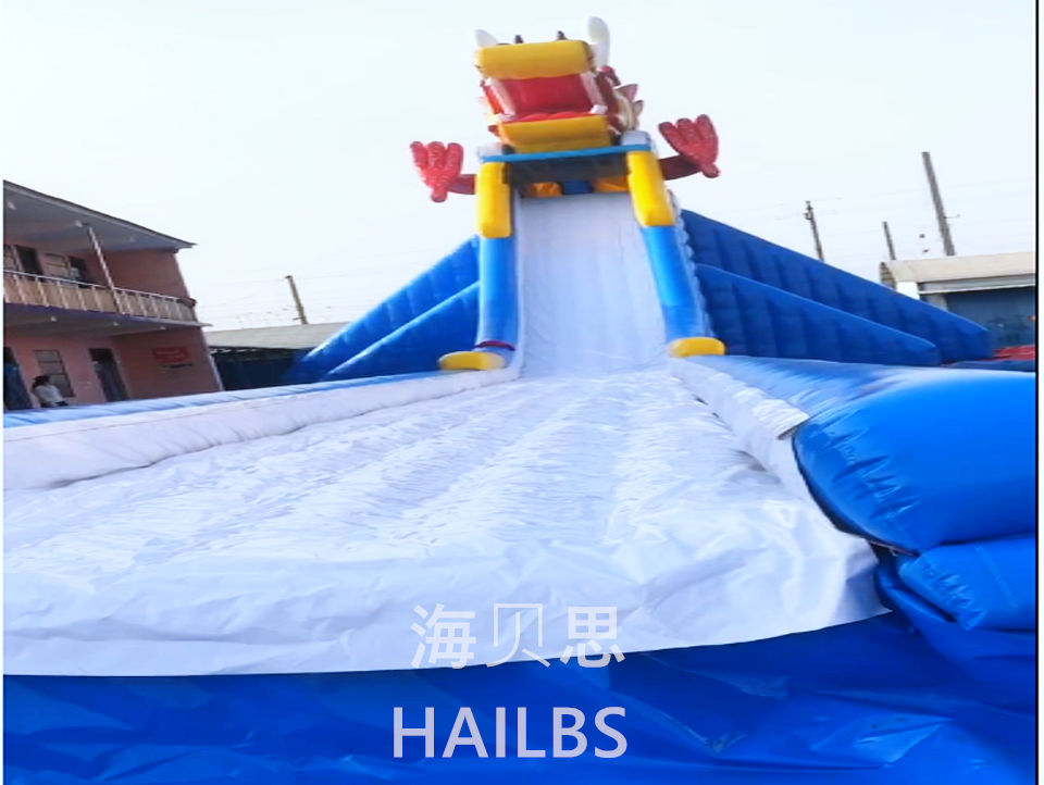 水上乐园充气龙头滑梯